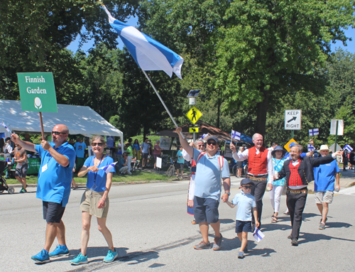 Finnish Cultural Garden in Parade of Flags